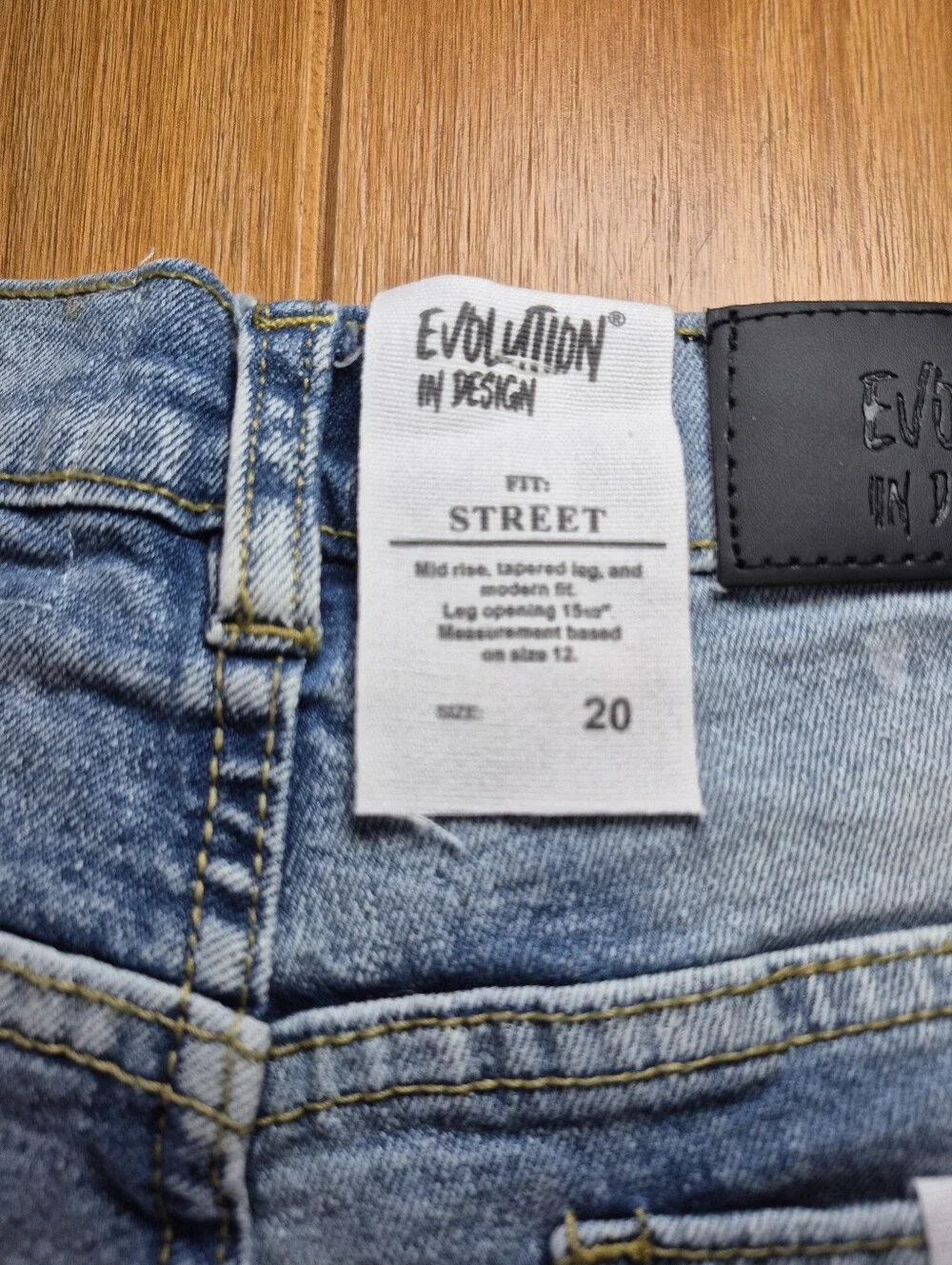 Evolution In Design Light Wash Denim Shorts - Big Kids Size 20